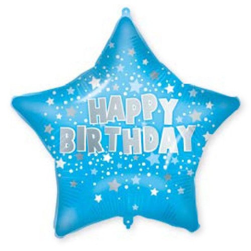 Happy Birthday Happy Birthday Blue foil balloon 46 cm