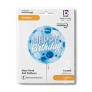 Happy Birthday Blue Spark Happy Birthday foil balloon 46 cm