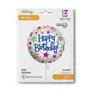 Happy Birthday Bright Happy Birthday foil balloon 46 cm