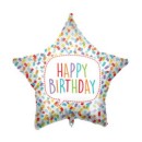Star Happy Birthday Bright Star foil balloon 46 cm