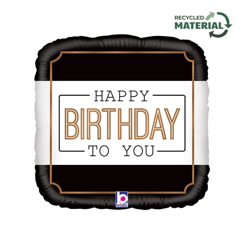 Happy Birthday Classic foil balloon 46 cm