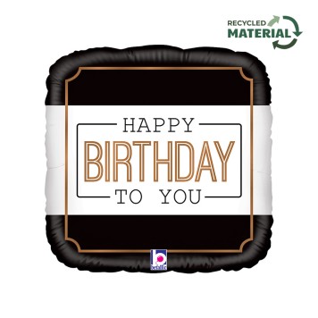 Happy Birthday Classic foil balloon 46 cm