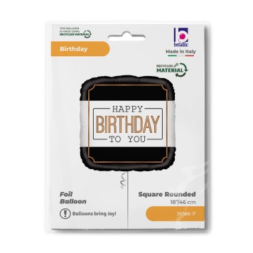 Happy Birthday Classic foil balloon 46 cm