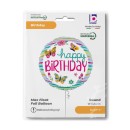 Happy Birthday Colorful Butterflies Happy Birthday foil balloon 46 cm