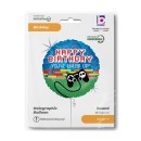 Happy Birthday Controller Holo Happy Birthday foil balloon 46 cm