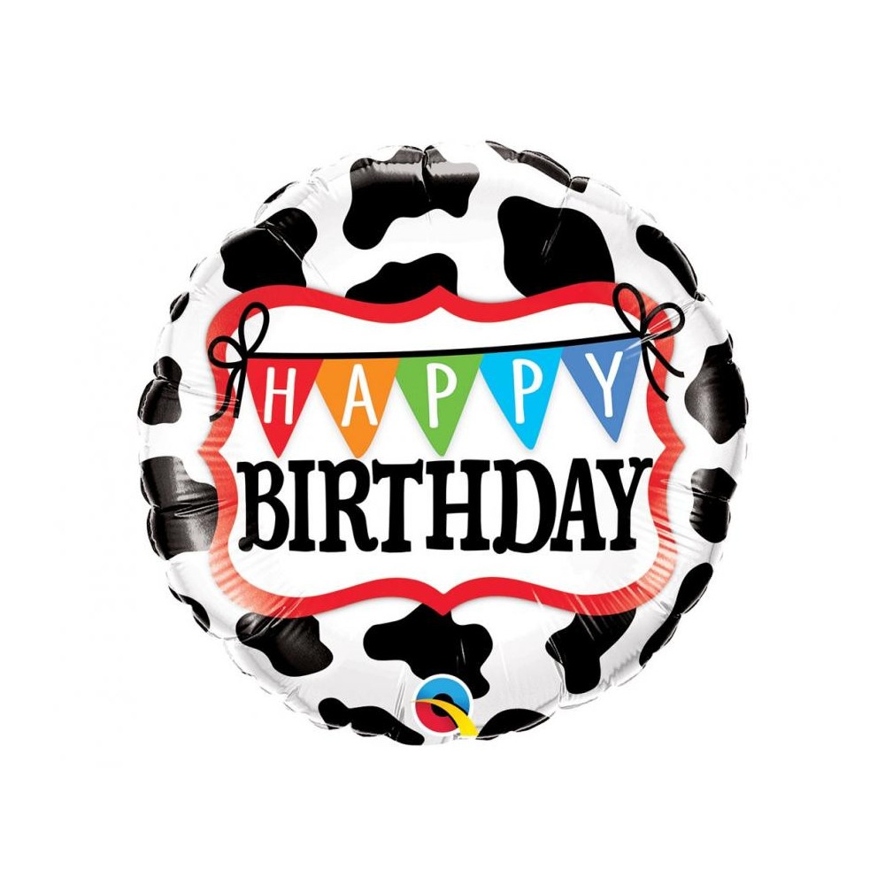 Happy Birthday Happy Birthday Cow, Foil Balloon 46 cm