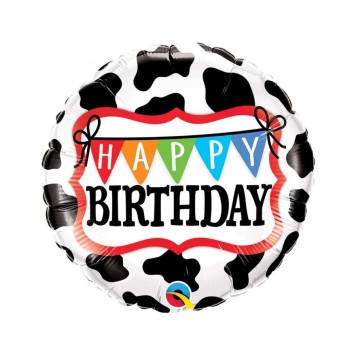 Happy Birthday Happy Birthday Cow, Foil Balloon 46 cm