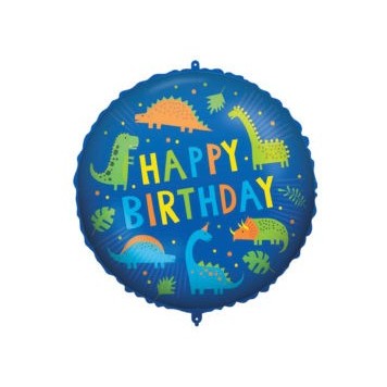 Happy Birthday Happy Birthday Dino foil balloon 46 cm