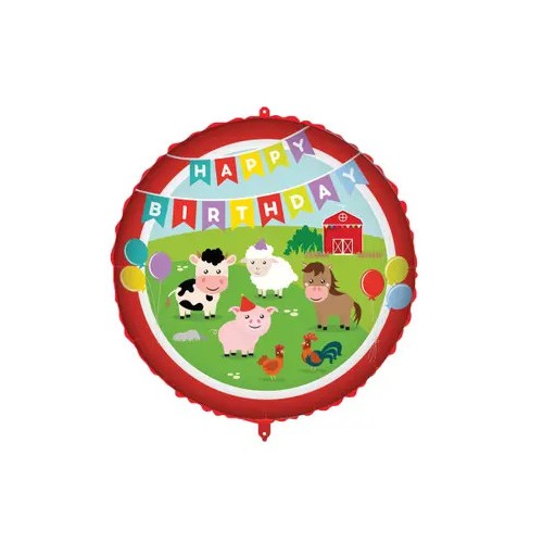 Farm  Happy Birthday foil balloon 46 cm