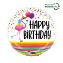 Happy Birthday Flamingo Happy Birthday foil balloon 46 cm