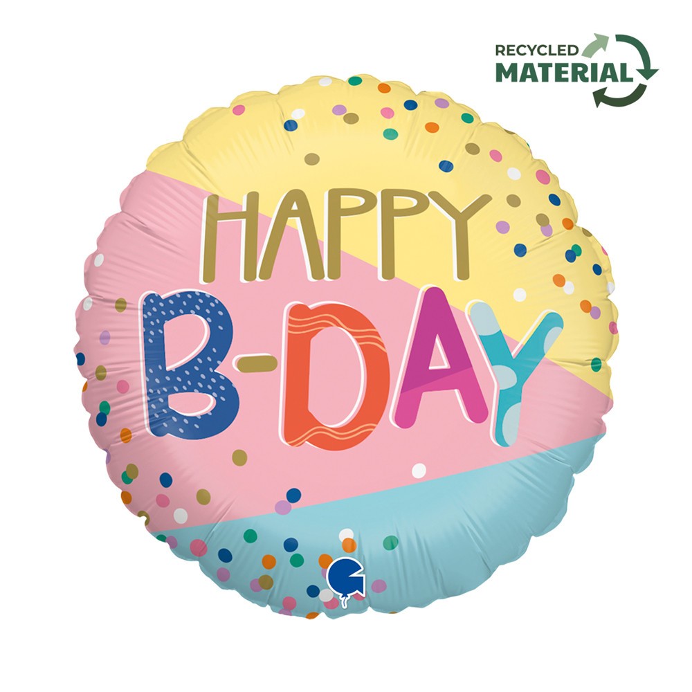 Happy Birthday Funky Dots Happy Birthday foil balloon 46 cm