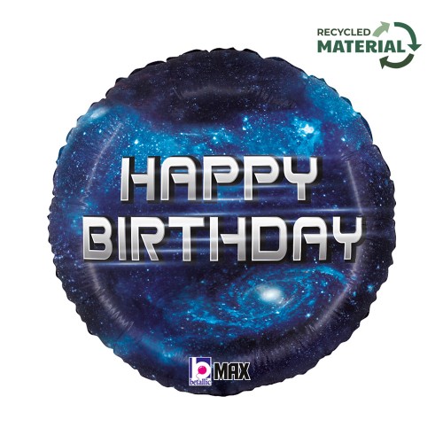 Happy Birthday Galaxy Happy Birthday foil balloon 46 cm