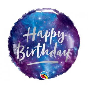Happy Birthday Galaxy Happy Birthday foil balloon 46 cm