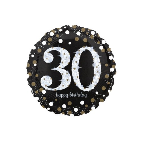 Happy Birthday Gold 30 fólia lufi 43 cm