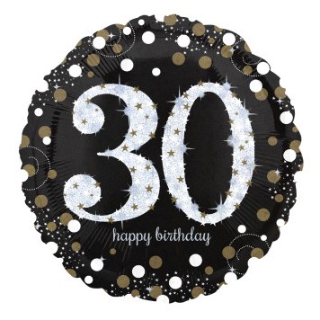 Happy Birthday Gold 30 fólia lufi 43 cm