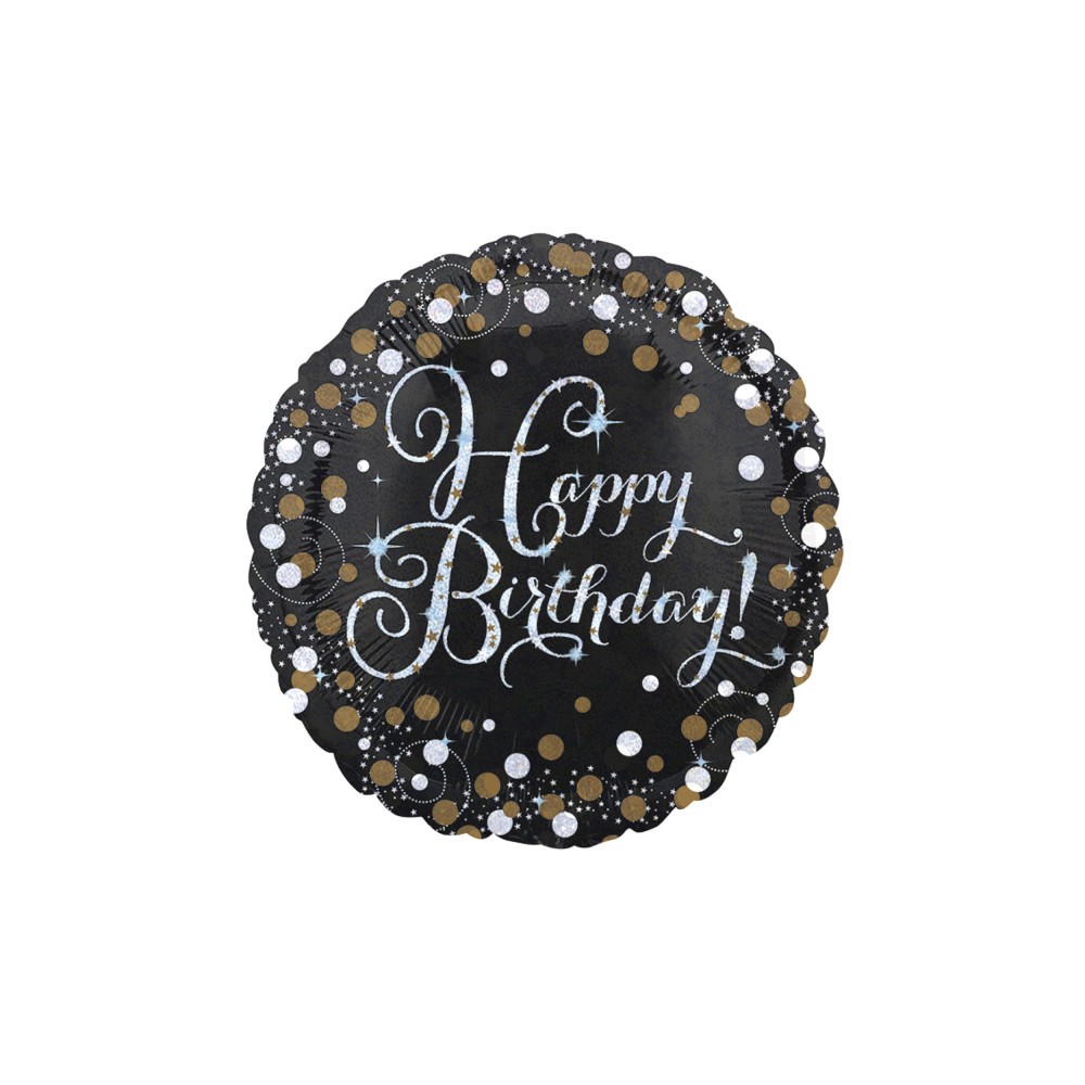 Happy Birthday Gold fólia lufi 43 cm