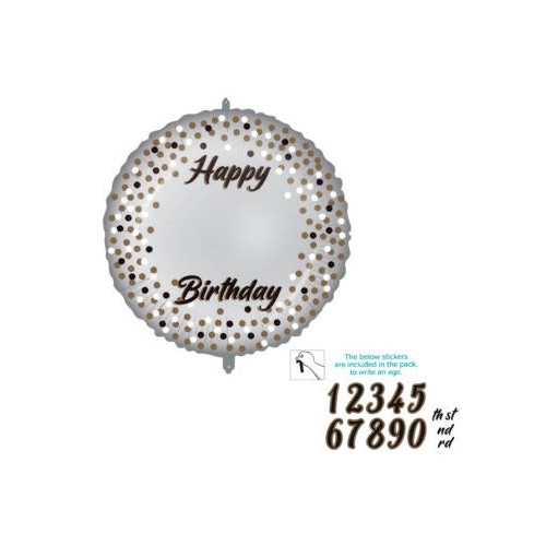 Happy Birthday Happy Birthday foil balloon 46 cm customizable