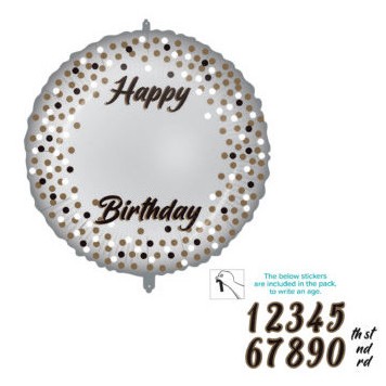 Happy Birthday Happy Birthday foil balloon 46 cm customizable