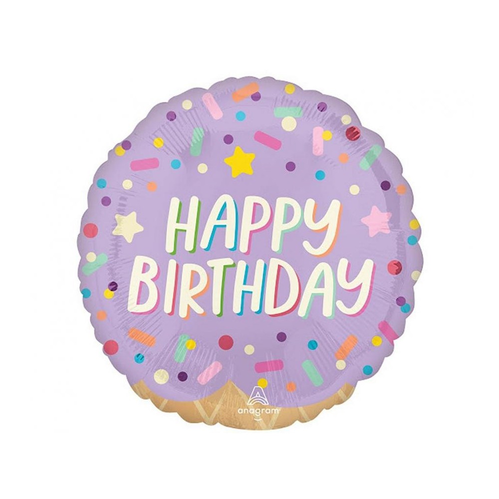 Happy Birthday Ice cream Happy Birthday foil balloon 46 cm