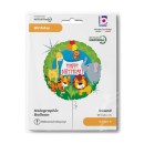 Happy Birthday Jungle Animals Holo Happy Birthday foil balloon 46 cm