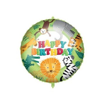 Happy Birthday Happy Birthday Jungle foil balloon 46 cm