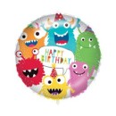 Happy Birthday Happy Birthday Monsters foil balloon 46 cm