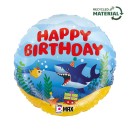 Happy Birthday Ocean Happy Birthday foil balloon 46 cm