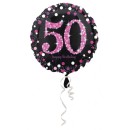 Happy Birthday Pink 50 fólia lufi 43 cm