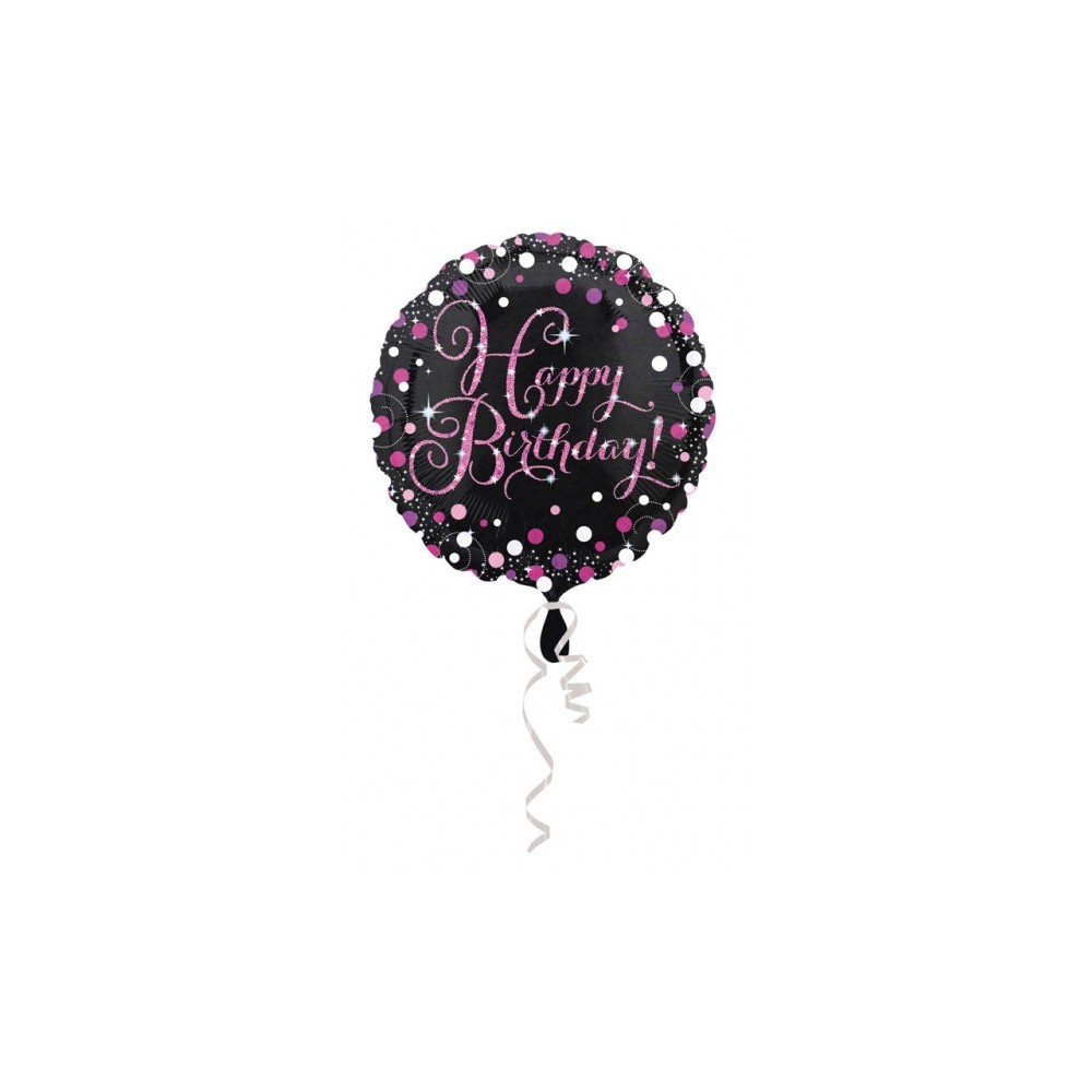 Happy Birthday Happy Birthday Pink Foil Balloon 43 cm