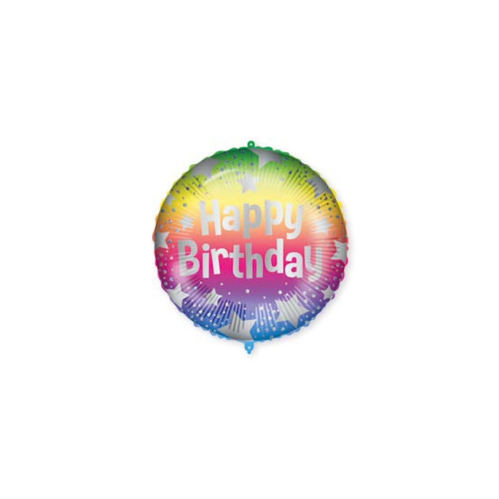 Happy Birthday Happy Birthday Rainbow Foil Balloon 46 cm
