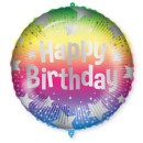 Happy Birthday Happy Birthday Rainbow Foil Balloon 46 cm