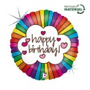 Happy Birthday Retro Holo Happy Birthday foil balloon 46 cm