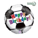 Happy Birthday Soccer Ball foil balloon 46 cm