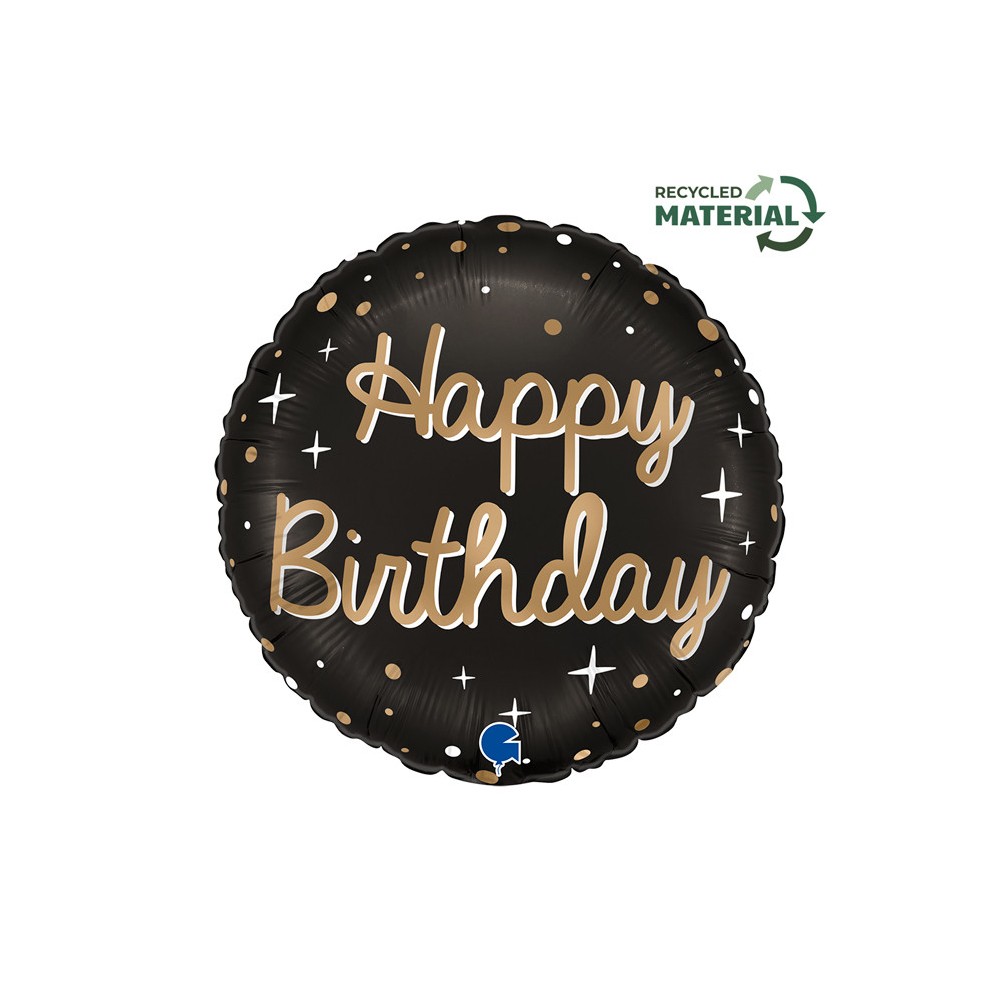 Happy Birthday Sparkling Happy Birthday Foil Balloon 46 cm