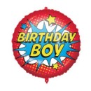 Happy Birthday Happy Birthday Superhero foil balloon 46 cm