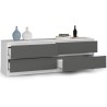 KOMODA K160 4SZ CLP BIAŁY / SZARY