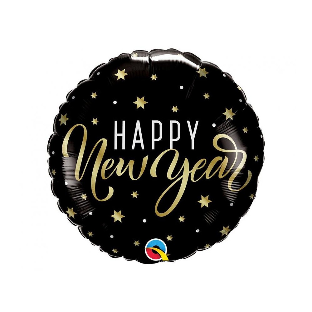 Happy New Year Happy New Year Stars foil balloon 46 cm