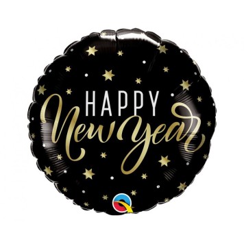 Happy New Year Happy New Year Stars foil balloon 46 cm