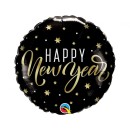Happy New Year Happy New Year Stars foil balloon 46 cm