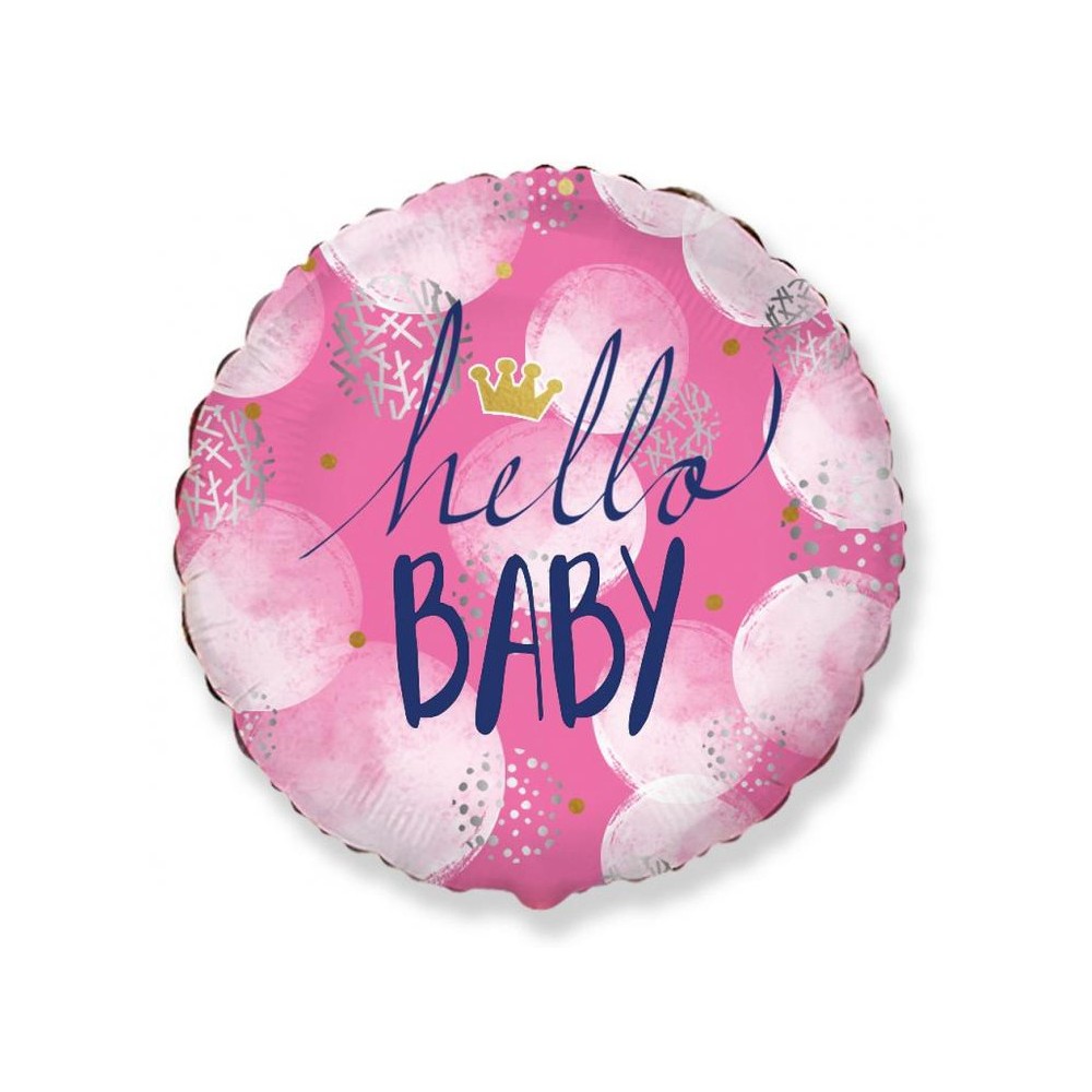 Baby Hello Girl foil balloon 48 cm
