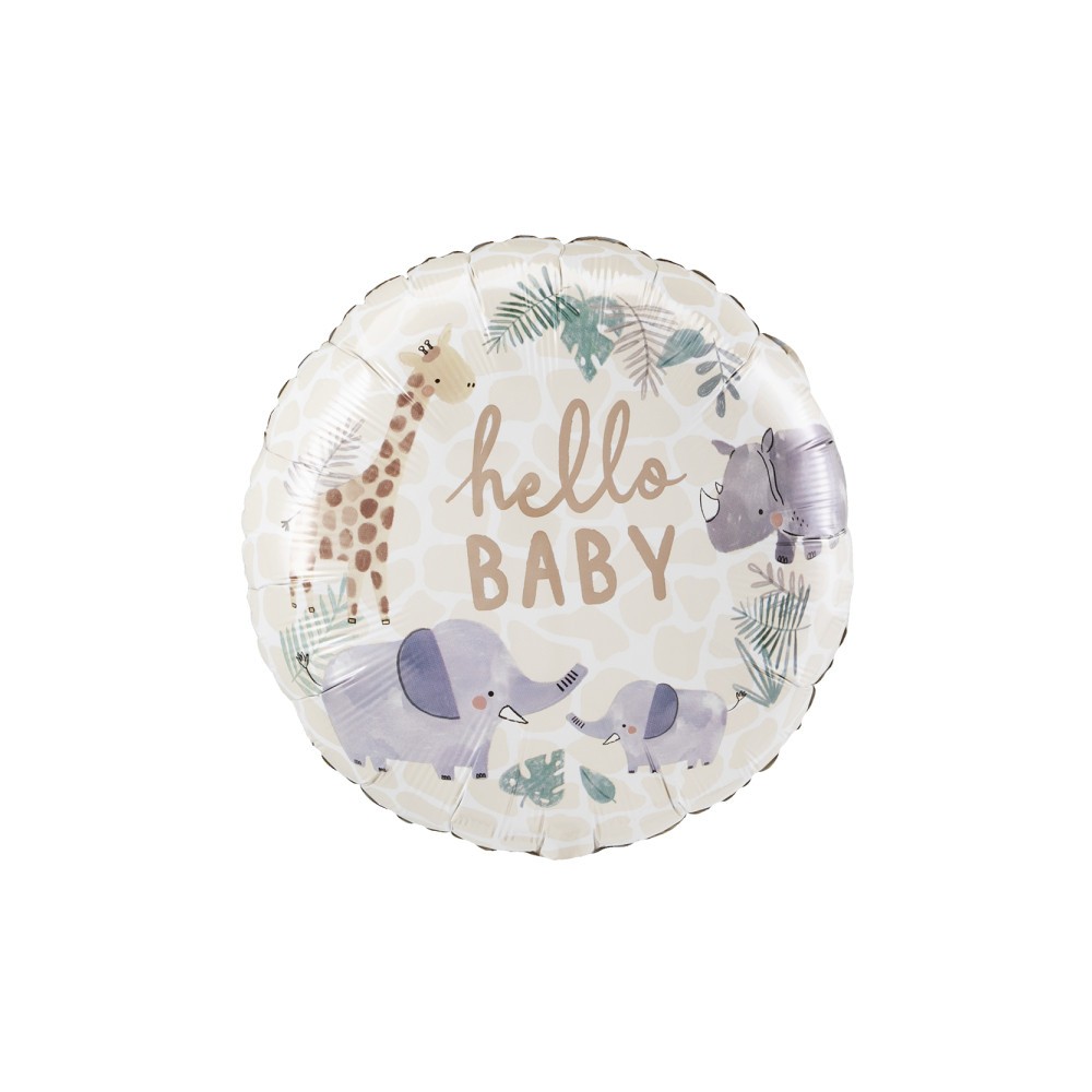 Baby Hello Jungle foil balloon 45 cm