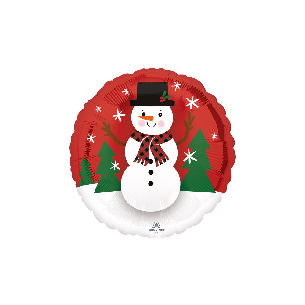 Christmas Snowman foil balloon 43 cm