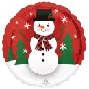 Christmas Snowman foil balloon 43 cm