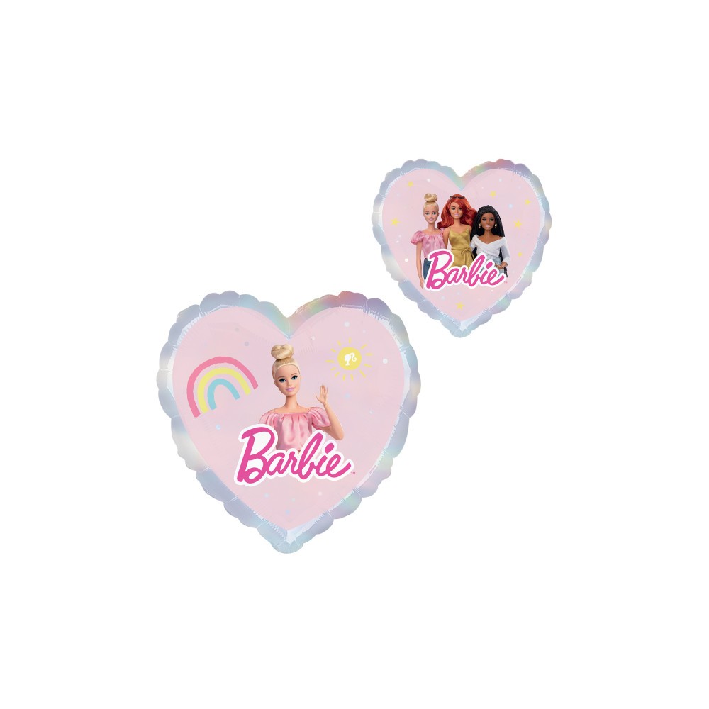 Barbie Heart Holographic foil balloon 43 cm