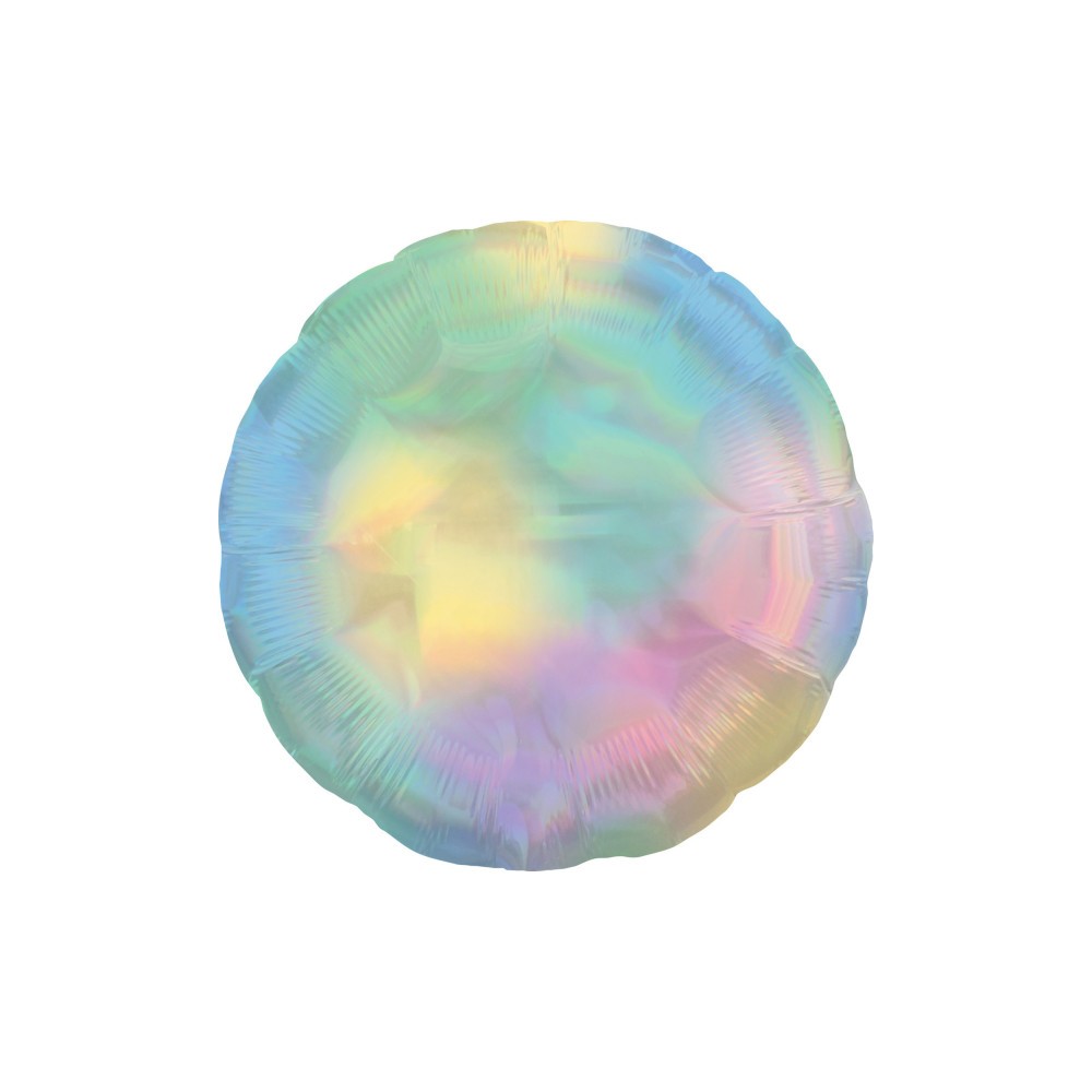 Colour Holographic Pastel Rainbow, Foil Balloon, 45 cm (WP)