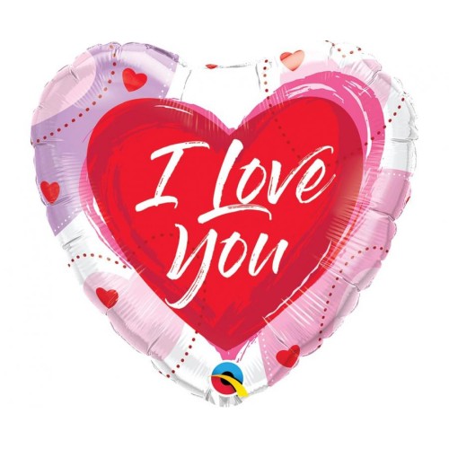 Love I Love You Cartoon foil balloon 46 cm