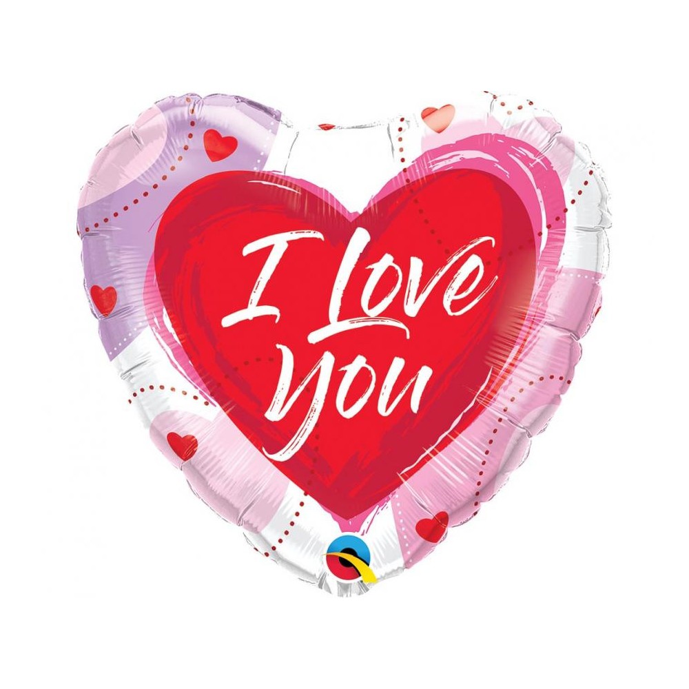 Love I Love You Cartoon foil balloon 46 cm