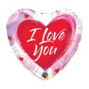 Love I Love You Cartoon foil balloon 46 cm