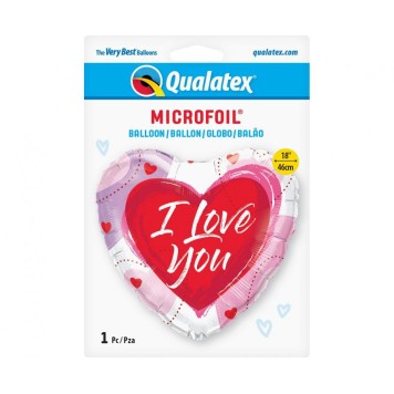 Love I Love You Cartoon foil balloon 46 cm