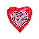 Love Hearts I love you foil balloon 48 cm (WP)